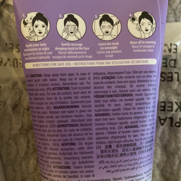 Indigo Grey Throw Blanket, luxury lavender body soap, Lavender sleep mask - Picture 12 of 12